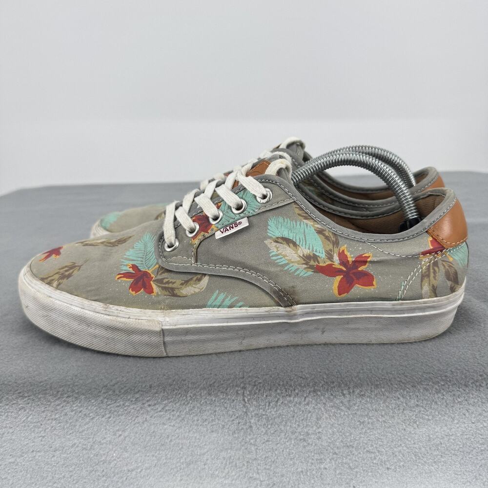 Vans Chima Ferguson Pro Shoes‎ Mens Size 10 Gray Floral Skate VN-0UARAP4-Men